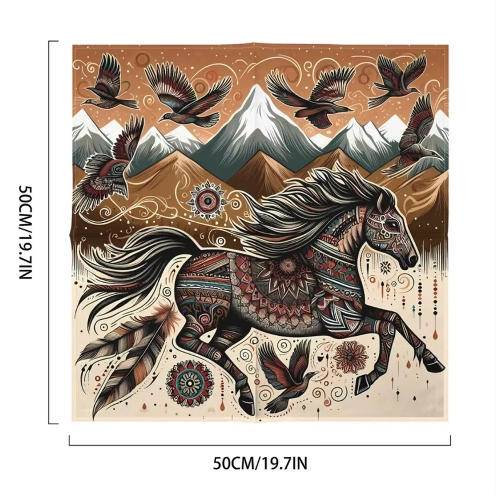 🏜️ Southwest Tribal Style Boho Western Horse Scarf Bandana